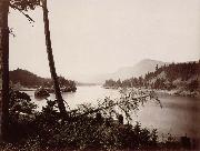 Carleton E.Watkins Vue du fleuve Columbia et de la chain des Cascades painting